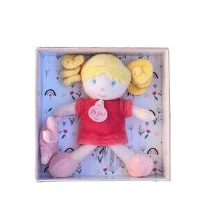 Jolijou My First Doll Plush With Bear Demoiselle Corail Paris France Baby Toy